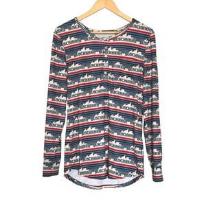 Shinesty Busch Beer Unisex Henley Top Size Small